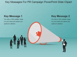 Key Messages For Pr Campaign Powerpoint Slide Clipart