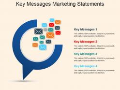Key messages marketing statements powerpoint slide influencers