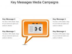 Key Messages Media Campaigns Powerpoint Slide Information
