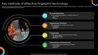 Key Methods Of Effective Fingerprint Technology