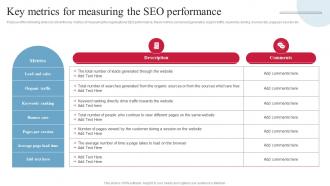 Key Metrics For Measuring Backlinking And Seo Strategic Plan To Increase Online Presence