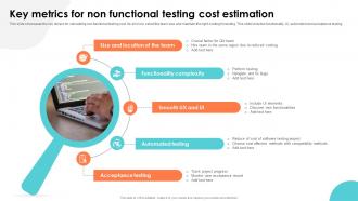 Key Metrics For Non Functional Testing Cost Estimation