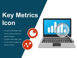 Key metrics icon sample of ppt