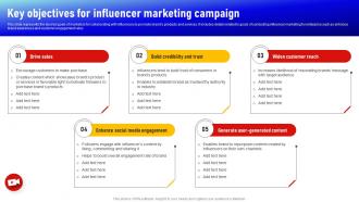Key Objectives For Influencer Marketing Campaign Social Media Influencer Strategy SS V