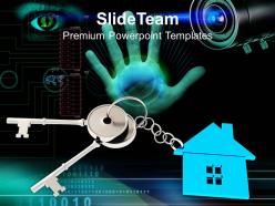 Key Of House Security Business Powerpoint Templates Ppt Themes And Graphics
