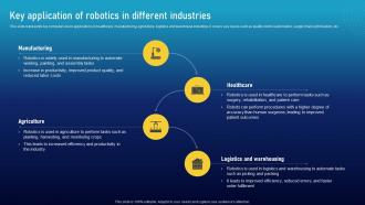 Key Of Robotics In Different Industries Must Have Ai Tools To Accelerate Your Business Success AI SS V