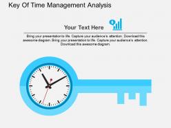 Key Of Time Management Analysis Flat Powerpoint Design