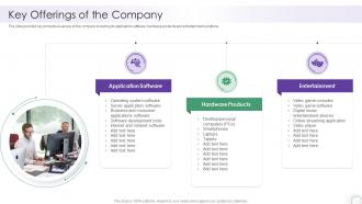 Key Offerings Of The Company It Company Report Sample