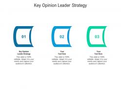Key opinion leader strategy ppt powerpoint presentation icon graphics cpb