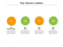 Key opinion leaders ppt powerpoint presentation icon elements cpb