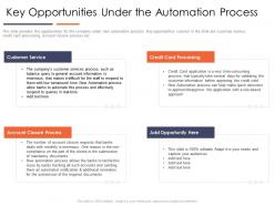 Key opportunities under improve business efficiency optimizing business process ppt good