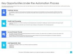 Key Opportunities Under The Automation Process Challenges And Opportunities Ppt Background