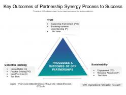 Key outcomes of partnership synergy process to success
