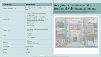 Key Parameters Associated With Product Development Critical Initiatives To Deploy Successful Business