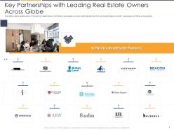 Key partnerships with leading real estate owners across globe flexible workspace investor funding elevator