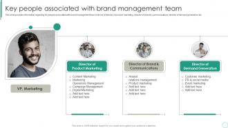 Key People Associated With Brand Management Team Brand Supervision For Improved Perceived Value