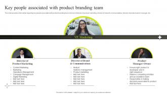 Key People Associated With Product Branding Team Efficient Management Of Product Corporate