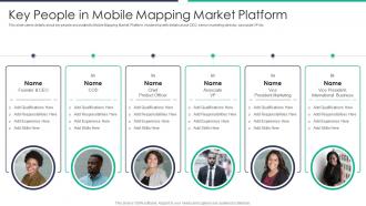 Key people in mobile mapping market platform mobile mapping market industry pitch deck