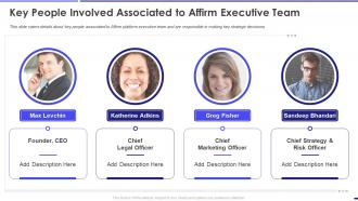 Key People Involved Associated To Affirm Executive Team Affirm Investor Funding Elevator