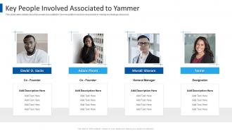 Key people involved associated to yammer yammer investor funding elevator pitch deck