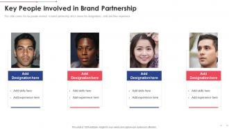 Key People Involved In Brand Partnership Brand Collaboration Investor Funding Elevator