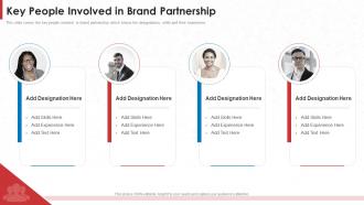 Key People Involved In Brand Partnership Co Branding Investor Pitch Deck