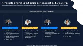 Key People Involved In Publishing Post On Social Media Improving Customer Engagement Social Networks