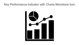 Key Performance Indicator With Charts Monotone Icon In Powerpoint Pptx Png And Editable Eps Format