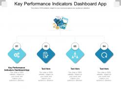 Key performance indicators dashboard app ppt powerpoint presentation show influencers cpb