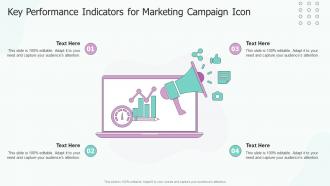 Key Performance Indicators For Marketing Campaign Icon