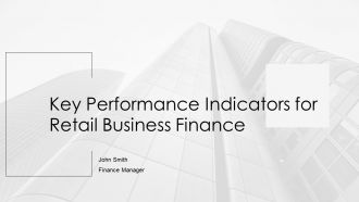 Key Performance Indicators For Retail Business Finance PPT Guidelines AT