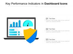 Key performance indicators in dashboard Snapshot icons