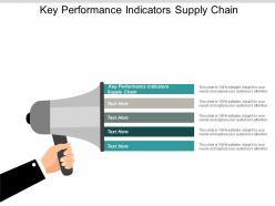 Key performance indicators supply chain ppt powerpoint presentation inspiration cpb
