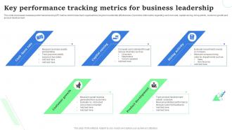 Key Performance Tracking Metrics For Business Leadership