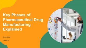 Key Phases Of Pharmaceutical Drug Manufacturing Explained PPT Mockup AT
