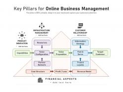 Key pillars for online business management