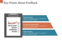 Key points about feedback ppt examples professional