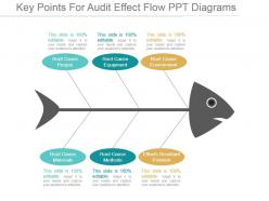 Key Points For Audit Effect Flow Ppt Diagrams