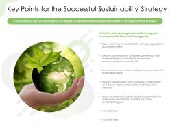 Key points for the successful sustainability strategy