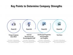 Key points to determine company strengths
