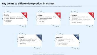 Key Points To Differentiate Product In Market Diversification In Business To Expand Strategy SS V