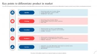 Key Points To Differentiate Product Strategic Diversification To Reduce Strategy SS V