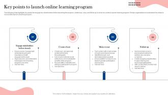 Key Points To Launch Online Learning Program