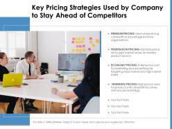 Key pricing strategies used by company to stay ahead of competitors