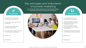 Key Principles And Instruments Sustainable Marketing Principles To Improve Lead Generation MKT SS V