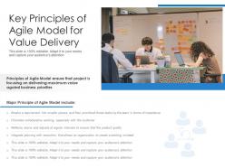 Key principles of agile model for value delivery