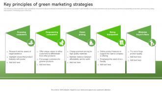 Key Principles Of Green Marketing Strategies Sustainable Supply Chain MKT SS V