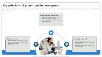Key Principles Of Project Quality Management Project Quality Management PM SS