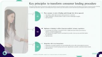 Key Principles To Transform Consumer Lending Procedure