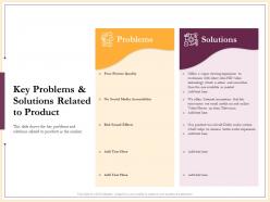 Key problems and solutions related to product poor picture ppt powerpoint presentation images